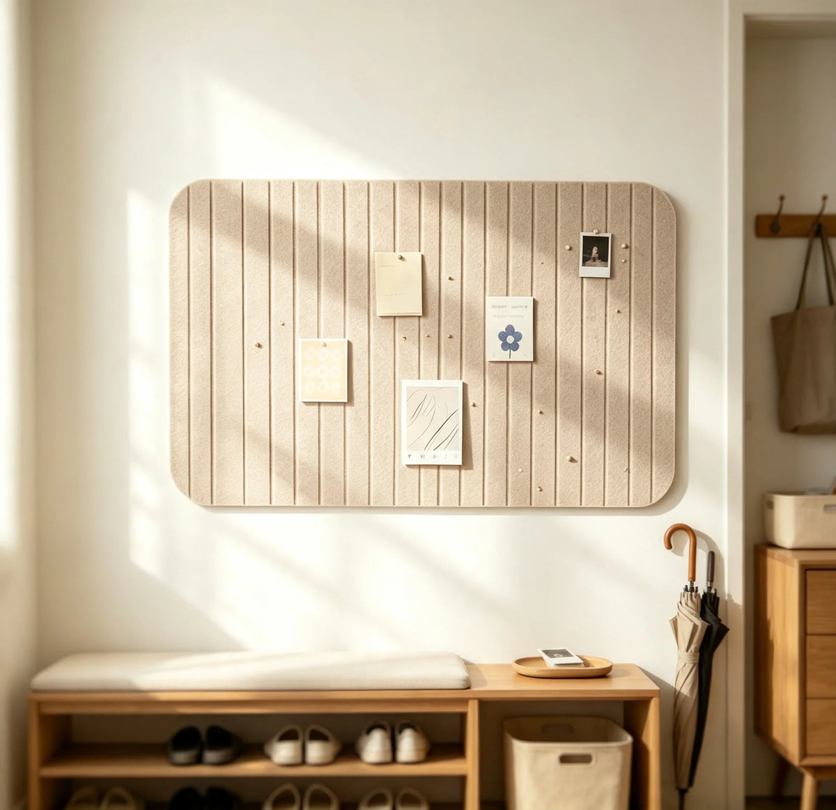 Desketic Column Vertical-Rib Felt Acoustic Board — Desketic Acoustic Architecture & Workspace Quietude