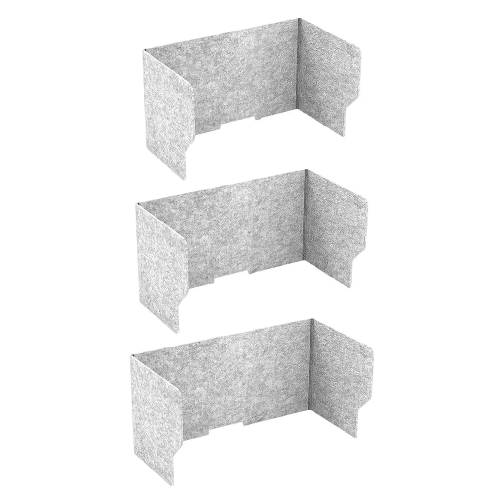 Desketic Carrel Three-Panel Felt Study Enclosure — Desketic Acoustic Architecture & Workspace Quietude — view 2