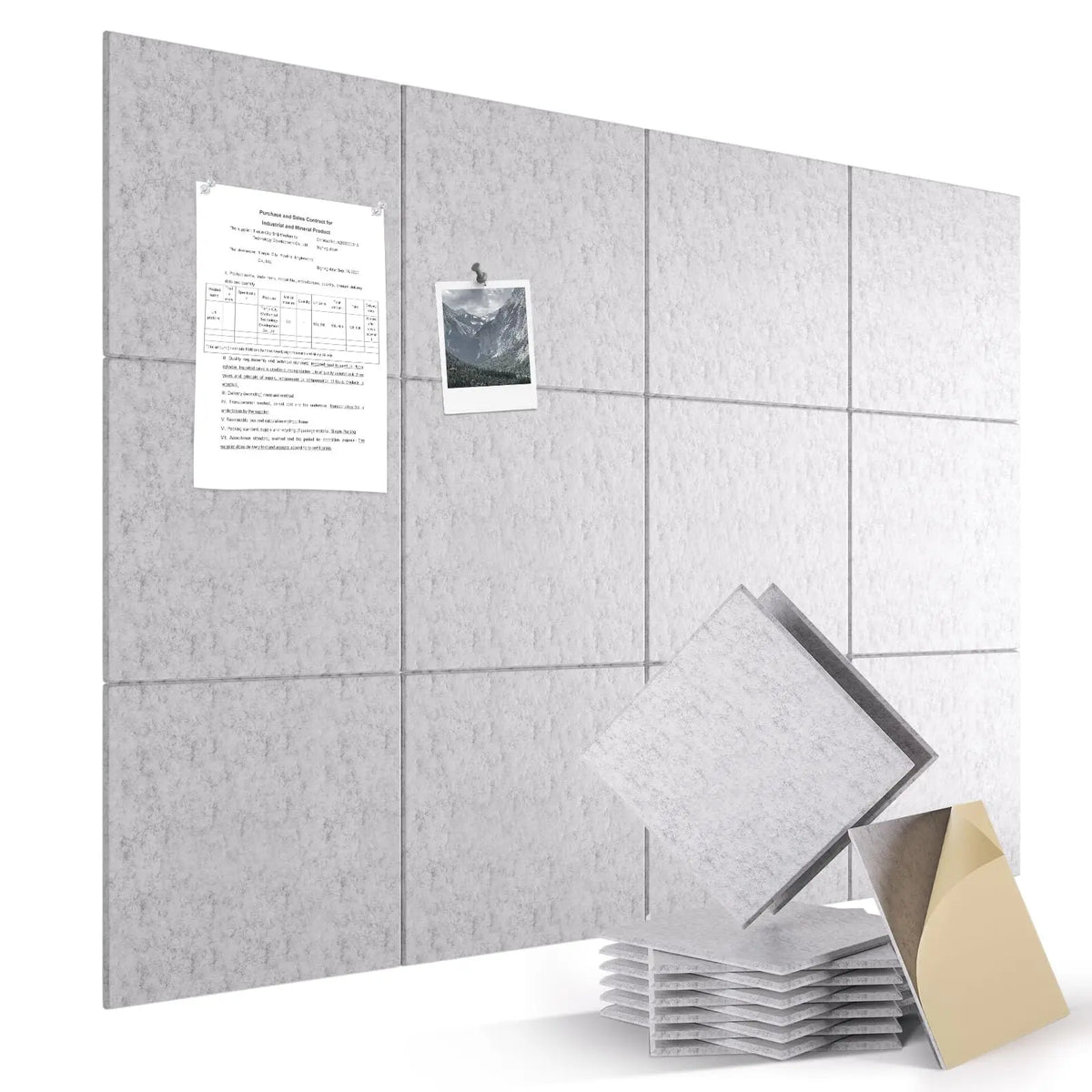Desketic Gallery Twelve-Panel Felt Wall Kit (120 × 90 cm) — Desketic Acoustic Architecture & Workspace Quietude — view 3