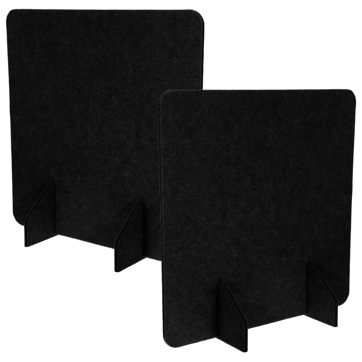 Desketic Noir Twin Felt Desk Partition Pair — Desketic Acoustic Architecture & Workspace Quietude — view 5