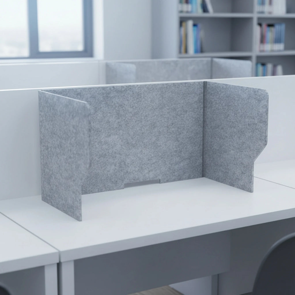 Desketic Cove Three-Sided Felt Study Booth — Desketic Acoustic Architecture & Workspace Quietude — view 3