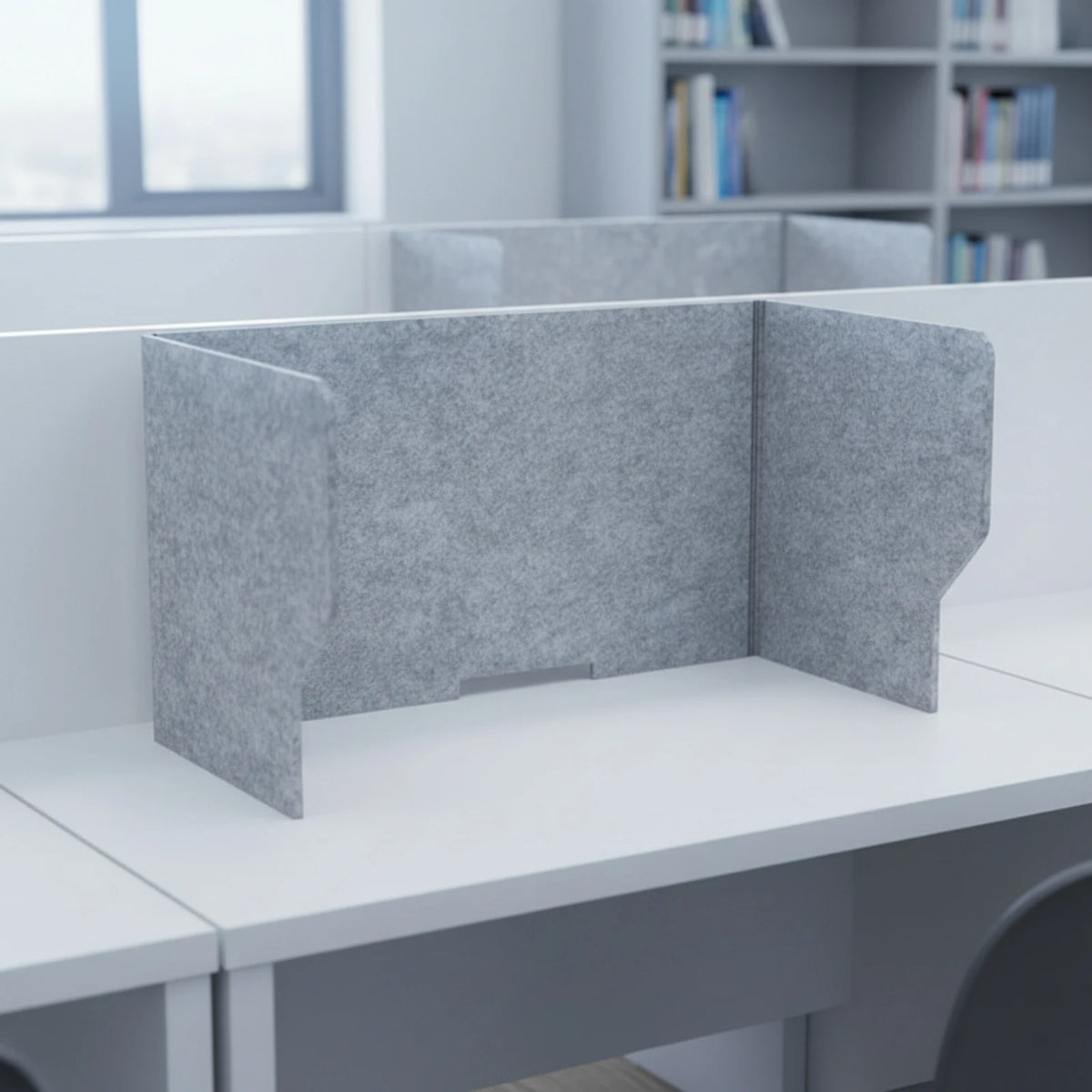 Desketic Cove Three-Sided Felt Study Booth — Desketic Acoustic Architecture & Workspace Quietude — view 3