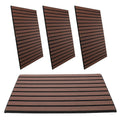 Desketic Umber Walnut-Tone Peel-and-Stick Slat Panels — Desketic Acoustic Architecture & Workspace Quietude