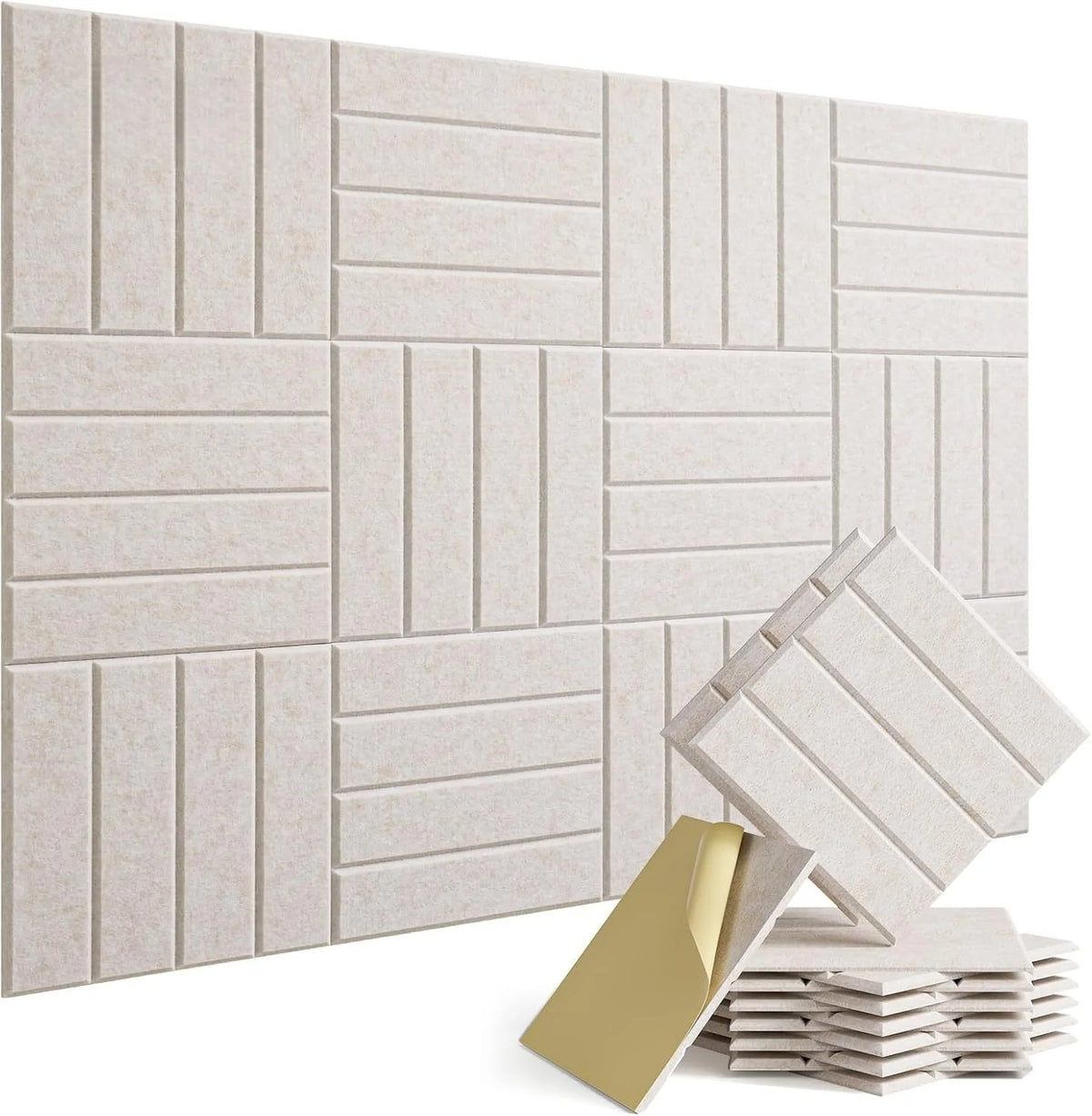 Desketic Parquet Grooved Felt Acoustic Wall Tiles — Desketic Acoustic Architecture & Workspace Quietude — view 3