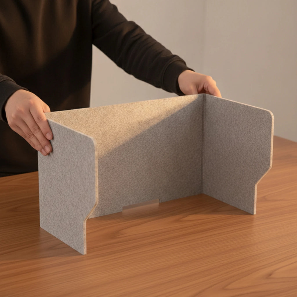 Desketic Cove Three-Sided Felt Study Booth — Desketic Acoustic Architecture & Workspace Quietude — view 6