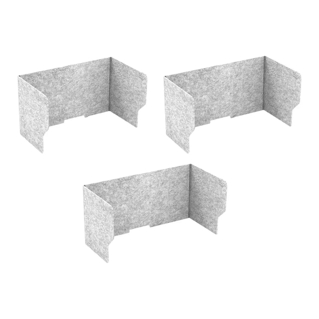 Desketic Carrel Three-Panel Felt Study Enclosure — Desketic Acoustic Architecture & Workspace Quietude — view 3