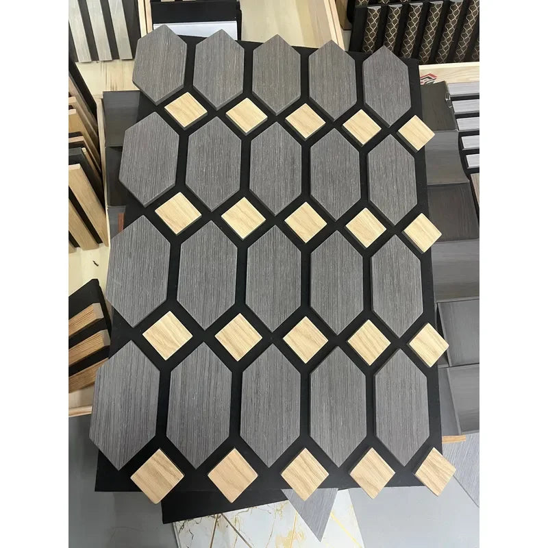 Desketic Contour Felt-Backed Wood-Grain Slat Acoustic Panel — Desketic Acoustic Architecture & Workspace Quietude — view 4