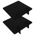 Desketic Noir Twin Felt Desk Partition Pair — Desketic Acoustic Architecture & Workspace Quietude