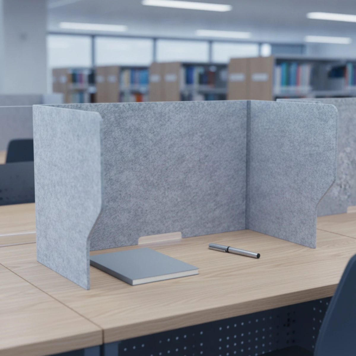 Desketic Cove Three-Sided Felt Study Booth — Desketic Acoustic Architecture & Workspace Quietude — view 4