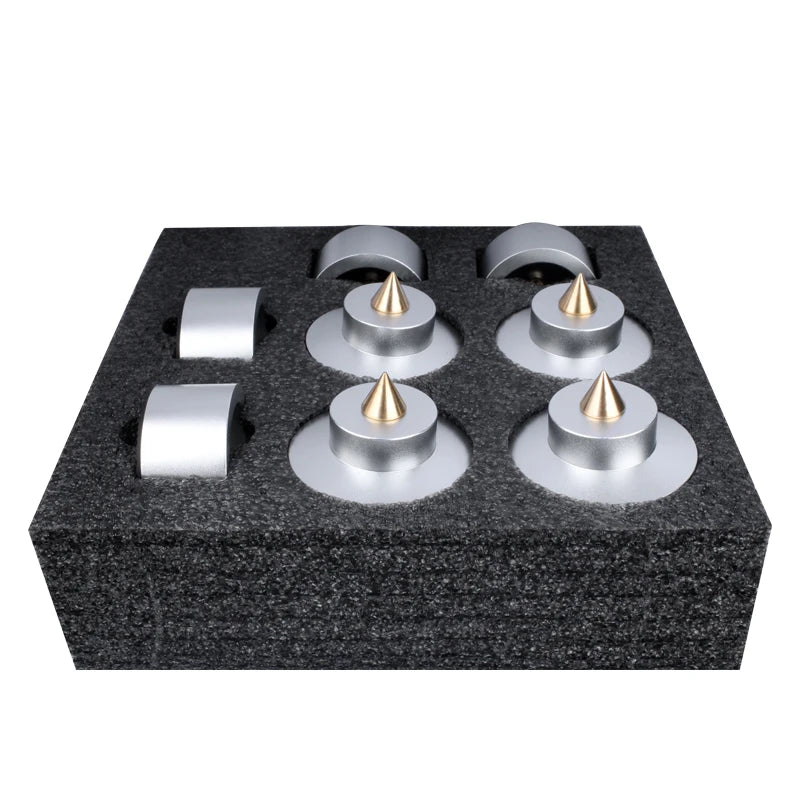 Desketic Apex Aluminium Speaker Isolation Cones (Set of 4) — Desketic Acoustic Architecture & Workspace Quietude