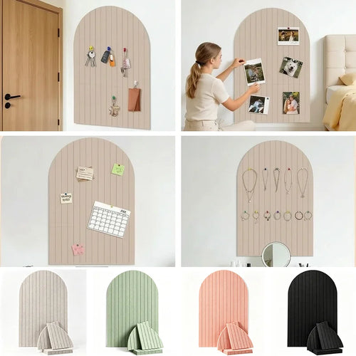 Desketic Arcade Arched Fluted Felt Acoustic Panel Set — Desketic Acoustic Architecture & Workspace Quietude
