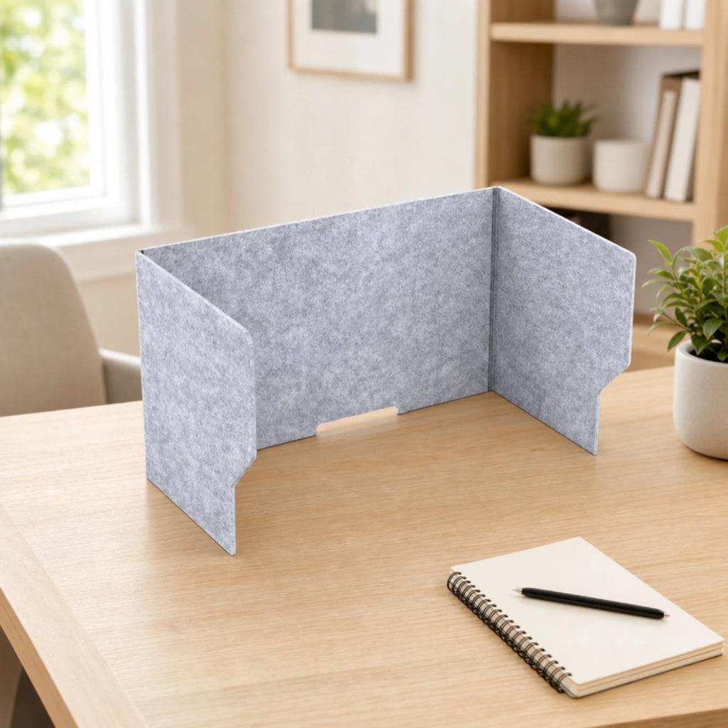 Desketic Cove Three-Sided Felt Study Booth — Desketic Acoustic Architecture & Workspace Quietude — view 2