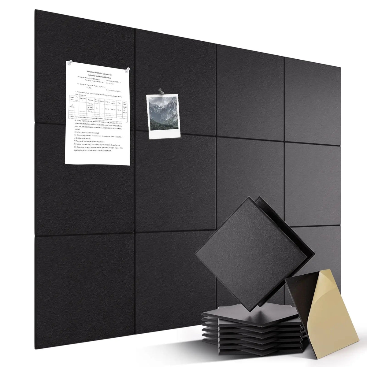 Desketic Gallery Twelve-Panel Felt Wall Kit (120 × 90 cm) — Desketic Acoustic Architecture & Workspace Quietude — view 2